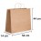 Bolsa de papel kraft marrón con asa rizada de 54x14x44 cm personalizada