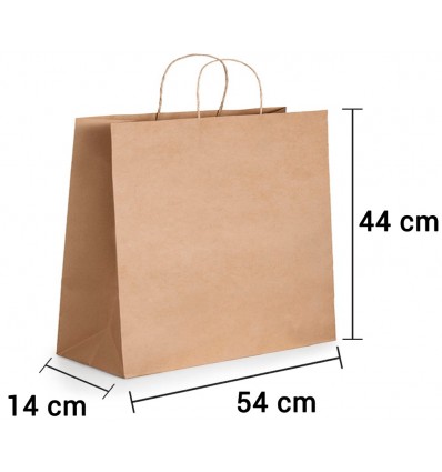 dar a entender Mediante Ejercer Comprar bolsas de papel kraft con asa rizada personalizada
