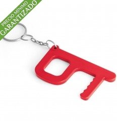 Llavero personalizado antibacterias barato Color Rojo