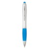 Bolígrafo Giratorio de Plástico con Puntero Táctil Empresas Color Turquesa