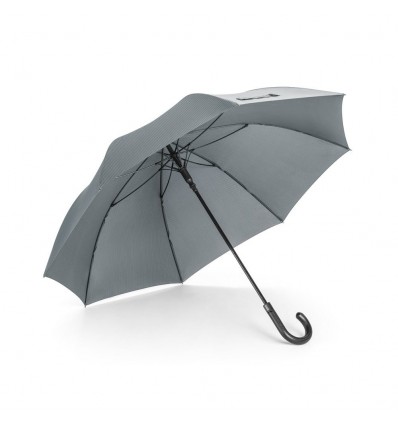 Paraguas anti viento de poliéster publicitario Color Gris