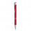 Bolígrafo Publicidad con Acabado en Goma promocional Color Rojo