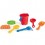 Cubo de Playa con 6 Accesorios personalizado con logo de empresa Color Rojo