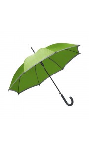 Paraguas de poliéster con ribete reflectante
