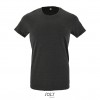 Camiseta ajustada de algodón Sol's Regent Fit 150 publicitaria Color Antracita Mezcla Vista Frontal