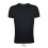 Camiseta ajustada de algodón Sol's Regent Fit 150 personalizada Color Negro Profundo Vista Frontal