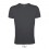 Camiseta ajustada de algodón Sol's Regent Fit 150 barata Color Gris Oscuro Vista Frontal