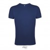 Camiseta ajustada de algodón Sol's Regent Fit 150 promocional Color Azul Marino Vista Frontal