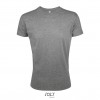 Camiseta ajustada de algodón Sol's Regent Fit 150 merchandising Color Gris Jaspeado Vista Frontal
