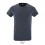 Camiseta ajustada de algodón Sol's Regent Fit 150 para publicidad Color Denim Jaspeado Vista Frontal