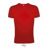 Camiseta ajustada de algodón Sol's Regent Fit 150 para eventos Color Rojo Vista Frontal