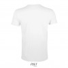Camiseta blanca ajustada de algodón Sol's Regent Fit 150 Color Blanco Vista Posterior
