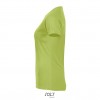 Camiseta mujer transpirable para deporte Sol's Sporty 140 Color Verde Manzana Vista Lateral
