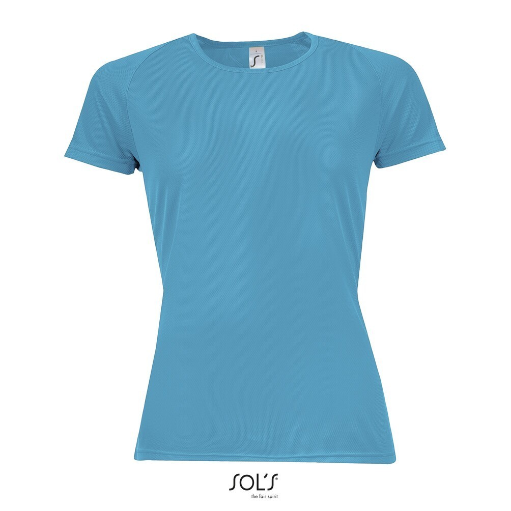 Camiseta mujer transpirable deporte publicidad Sol's Sporty 140