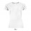 Camiseta blanca mujer transpirable para deporte Sol's Sporty 140 publicitaria Color Blanco Vista Frontal