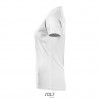 Camiseta blanca mujer transpirable para deporte Sol's Sporty 140 Color Blanco Vista Lateral