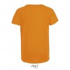 Camiseta niño transpirable para deporte Sol's Sporty 140 Color Naranja Neón Vista Posterior