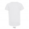 Camiseta blanca niño transpirable para deporte Sol's Sporty 140 Color Blanco Vista Posterior
