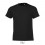 Camiseta para niños 100% algodón Sol's Regent Fit 150 personalizada Color Negro Profundo Vista Frontal