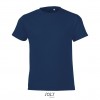 Camiseta para niños 100% algodón Sol's Regent Fit 150 barata Color Azul Marino Vista Frontal