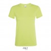 Camiseta entallada para mujer manga corta Sol's Regent 150 publicitaria Color Verde Manzana Vista Frontal