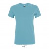 Camiseta entallada para mujer manga corta Sol's Regent 150 personalizada Color Azul Atolón Vista Frontal