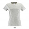 Camiseta entallada para mujer manga corta Sol's Regent 150 promocional Color Ceniza Vista Frontal
