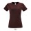 Camiseta entallada para mujer manga corta Sol's Regent 150 merchandising Color Burdeos Vista Frontal