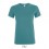 Camiseta entallada para mujer manga corta Sol's Regent 150 con logo Color Azul Pato Vista Frontal