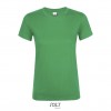 Camiseta entallada para mujer manga corta Sol's Regent 150 merchandising Color Verde Vista Frontal