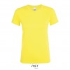 Camiseta entallada para mujer manga corta Sol's Regent 150 para publicidad Color Limón Vista Frontal