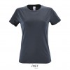 Camiseta entallada para mujer manga corta Sol's Regent 150 para empresas Color Gris Ratón Vista Frontal