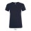 Camiseta entallada para mujer manga corta Sol's Regent 150 económica Color Azul Mar Vista Frontal