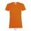Camiseta entallada para mujer manga corta Sol's Regent 150 para personalizar Color Naranja Vista Frontal