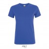 Camiseta entallada para mujer manga corta Sol's Regent 150 para regalo promocional Color Azul Royal Vista Frontal