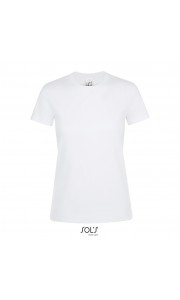 Camiseta blanca de mujer con manga larga Sol's Majestic 150