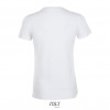Camiseta blanca entallada para mujer manga corta Sol's Regent 150 Color Blanco Vista Posterior