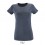 Camiseta de mujer 100% algodón Sol's Regent Fit 150 barata Color Denim Jaspeado Vista Frontal