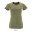 Camiseta de mujer 100% algodón Sol's Regent Fit 150 promocional Color Caqui Jaspeado Vista Frontal