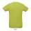 Camiseta unisex con cuello redondo Sol's Sprint 130 Color Verde Manzana Vista Posterior