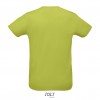 Camiseta unisex con cuello redondo Sol's Sprint 130 Color Verde Manzana Vista Posterior