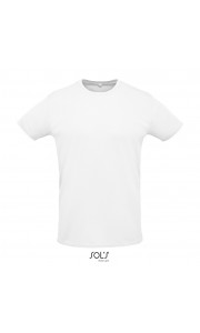 Camiseta blanca unisex con cuello redondo Sol's Sprint 130