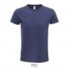 Camiseta de algodón biológico Sol's Epic 140 personalizada Color Azul Marino Vista Frontal