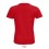 Camiseta infantil de algodón punto liso Sol's Pioneer 175 Color Rojo Vista Posterior