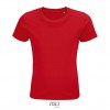 Camiseta infantil de algodón punto liso Sol's Pioneer 175 merchandising Color Rojo Vista Frontal