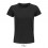 Camiseta mujer de algodón biólogico Sol's Pioneer 175 publicitaria Color Negro Profundo Vista Frontal