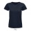 Camiseta mujer de algodón biólogico Sol's Pioneer 175 personalizada Color Azul Marino Vista Frontal