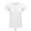 Camiseta blanca mujer de algodón biólogico Sol's Pioneer 175 para empresas Color Blanco Vista Frontal