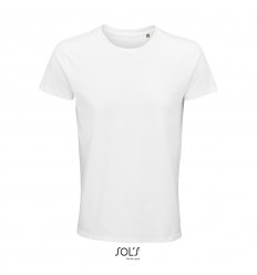 Camiseta blanca de algodón de corte ajustado Sol's Crusader 150 de propaganda Color Blanco Vista Frontal