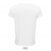 Camiseta blanca de algodón de corte ajustado Sol's Crusader 150 Color Blanco Vista Posterior